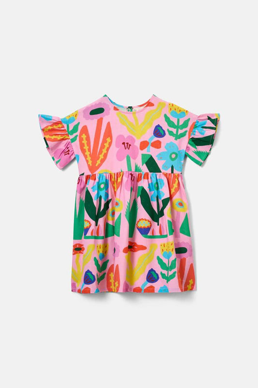 Image of Dresses. Productname: Bold Floral Kids Dress in Pink colour by brand - Gorman