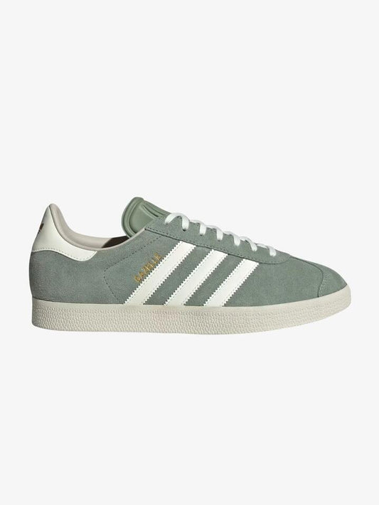 Image of Sneakers. Productname: Adidas Unisex Gazelle Sneakers in Silver Green/Off White/Wonder colour by brand - Adidas