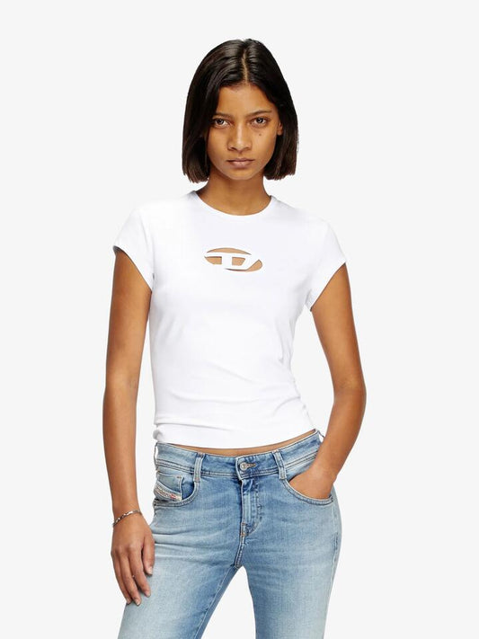 Image of a model wearing Denim. Productname: Diesel T-Angie in White colour by brand - Diesel