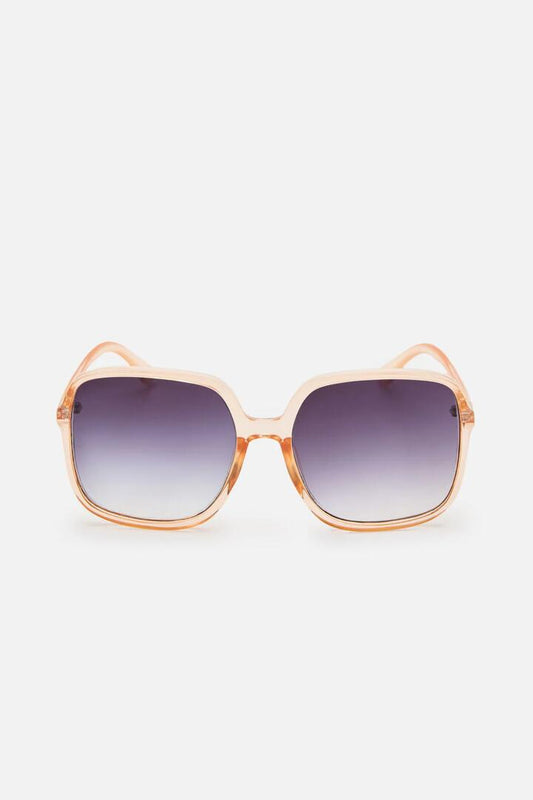 Image of Sunglasses. Productname: Champagne 70s Glamour Sunglass in Champagne colour by brand - Princess Highway