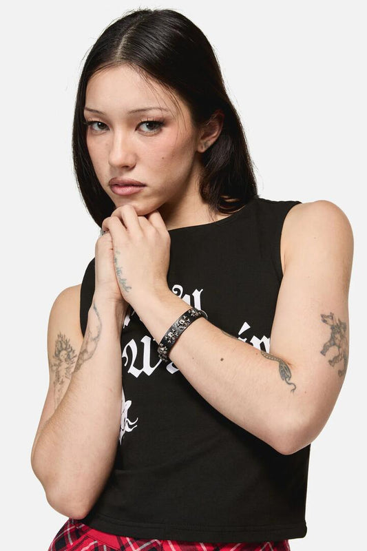 Image of Jewelry. Productname: Pirate Skull Cuff in Black colour by brand - Dangerfield