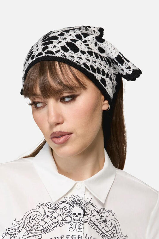 Image of Accessories. Productname: Skull Head Scarf in Black/White colour by brand - Dangerfield