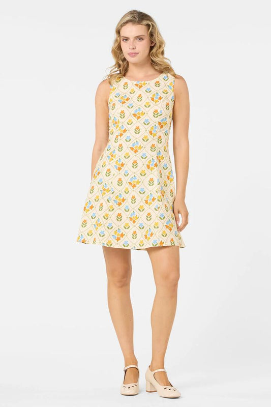 Image of Dresses. Productname: Judy Shift Mini Dress in Cream colour by brand - Princess Highway