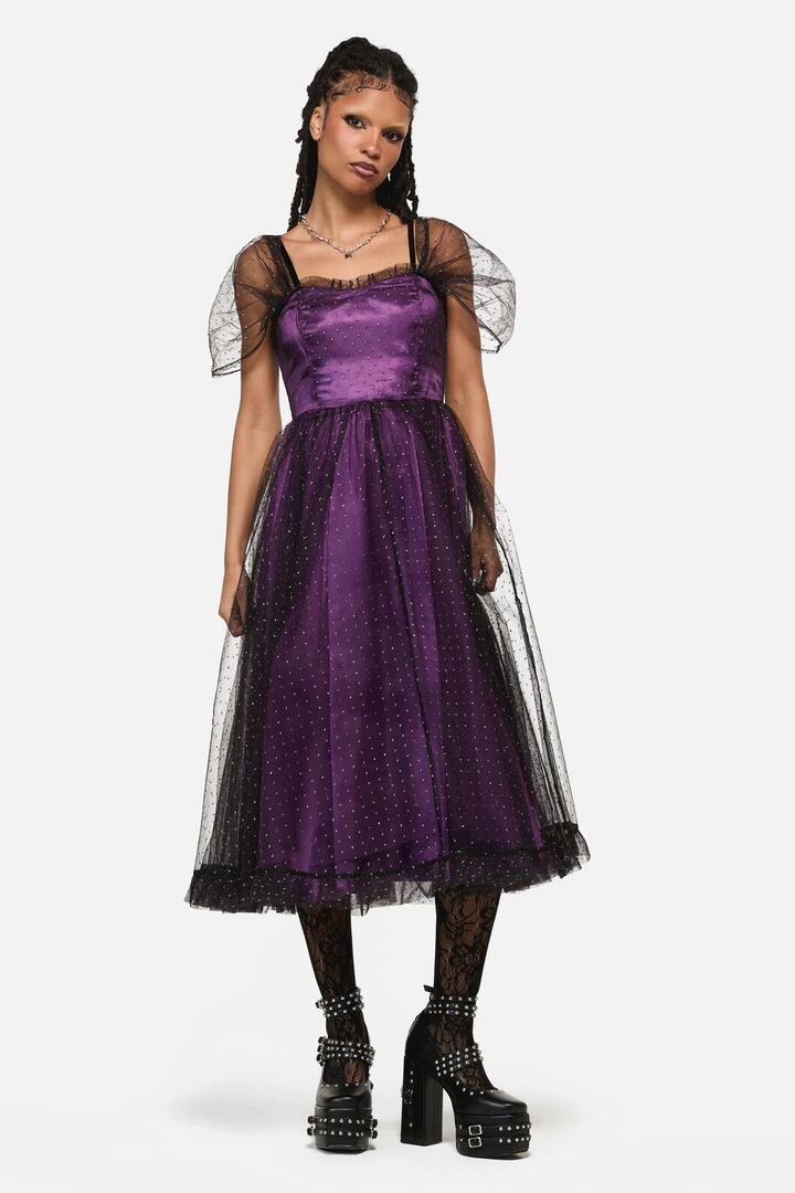 Image of Dresses. Productname: Gothic Diamante Formal Dress in Plum colour by brand - Black Friday