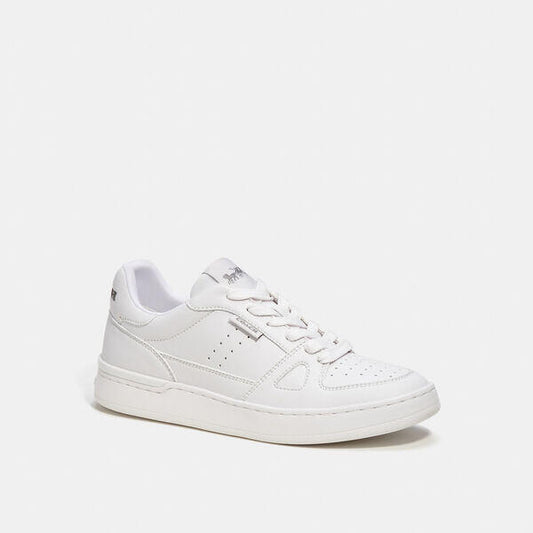 Image of Sneakers. Productname: Clip Court Low Top Sneaker in OPTIC WHITE colour by brand - Coach Outlet Australia