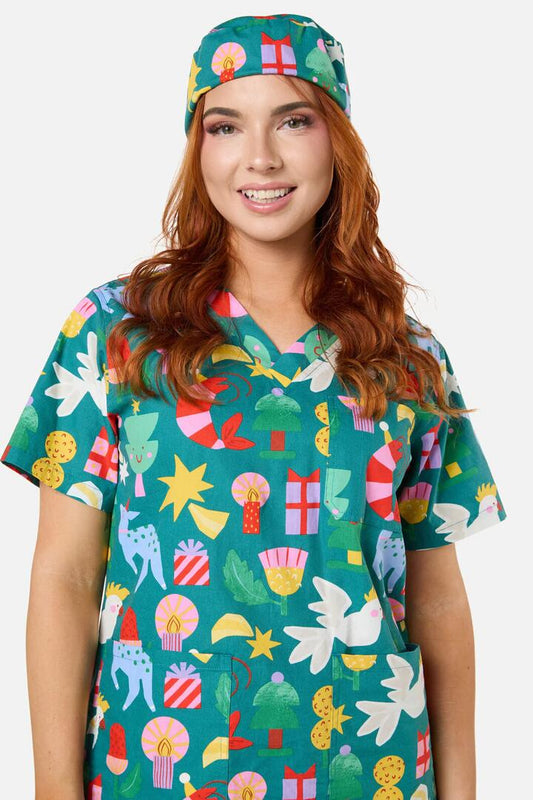 Image of Hats. Productname: Wattle & Wonder Scrub Hat in Green colour by brand - Scrubs With Love