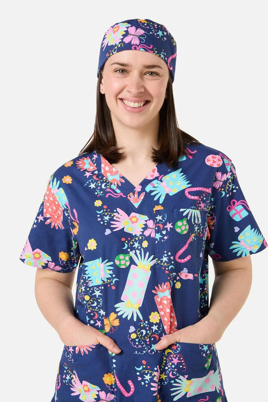 Image of Hats. Productname: Surprise! Scrub Hat in Navy colour by brand - Gorman