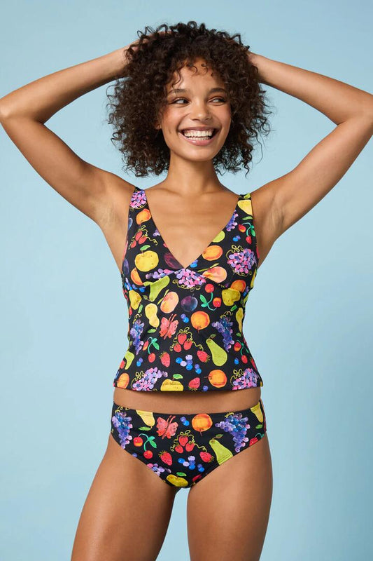Image of a model wearing Tops. Productname: Fruit Party Print Tankini Top in Print colour by brand - Gorman
