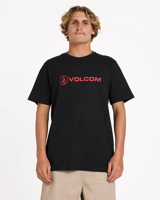 Image of T-Shirts. Productname: Volcom Mens Stonicon T-Shirt Black - in Black colour by brand - Volcom
