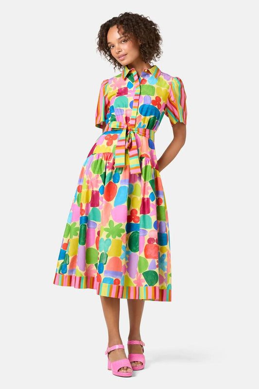 Image of Dresses. Productname: Stamp Your Feet Print Shirt Dress in Print colour by brand - Gorman