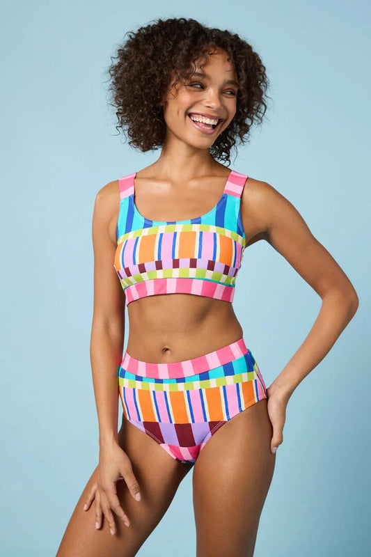 Image of Swimwear. Productname: Holiday Stripe Bikini Bottom in Print colour by brand - Gorman