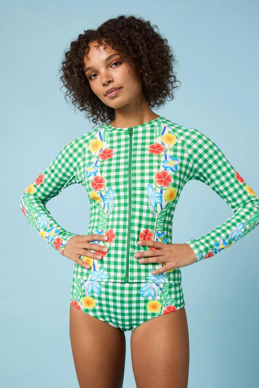 Image of Swimwear. Productname: Botanica Print Rashie in Print colour by brand - Gorman