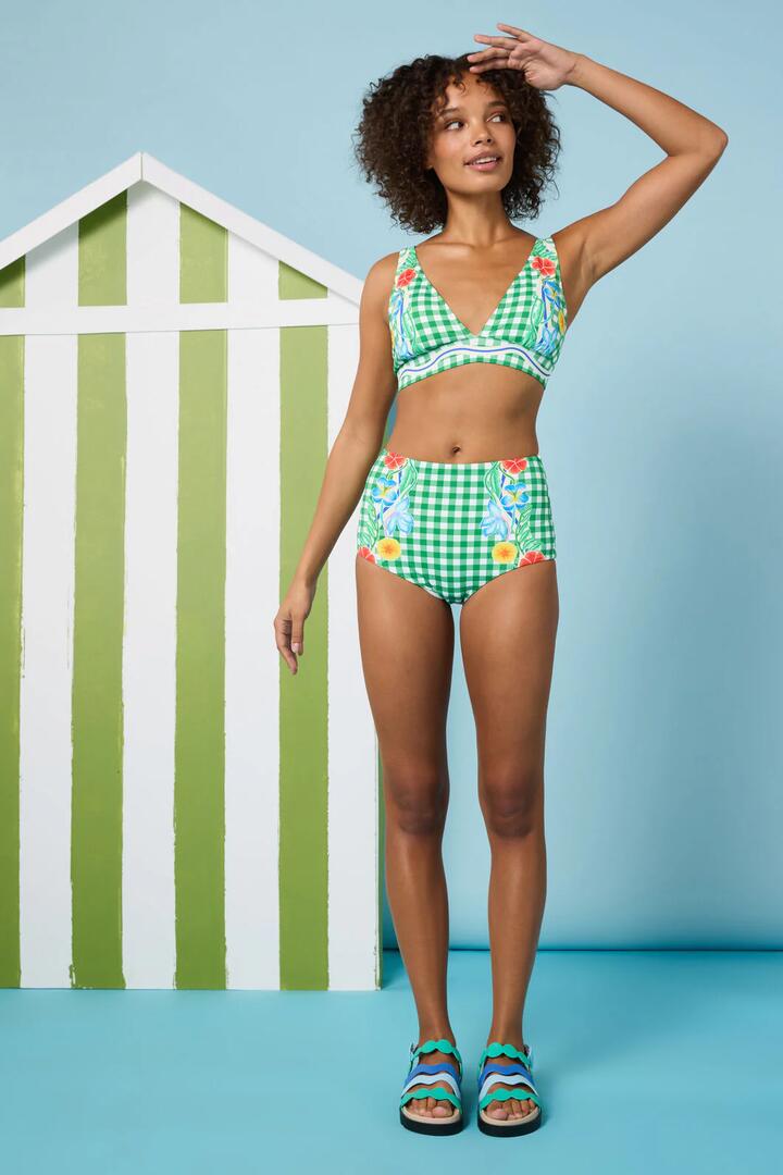 Image of Swimwear. Product name - Botanica Print Bikini Bottom in Print colour by brand - Gorman