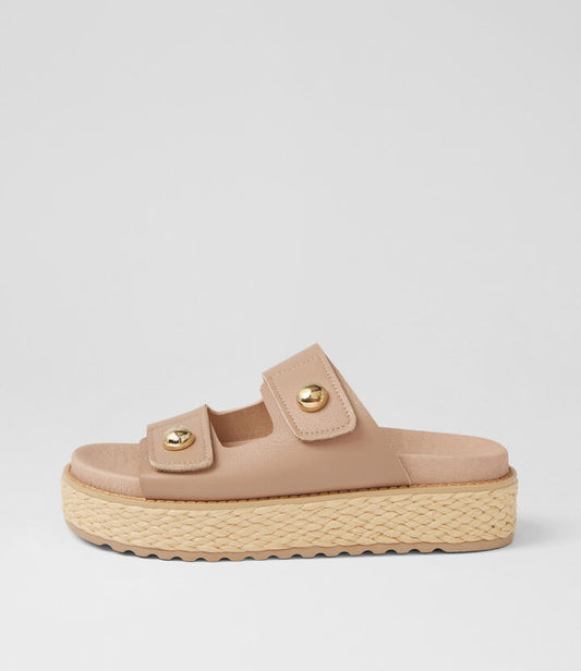 Image of Sandals. Productname: Bowers Stone Natural Leather Sandals in Stone-Natural colour by brand - MOLLINI