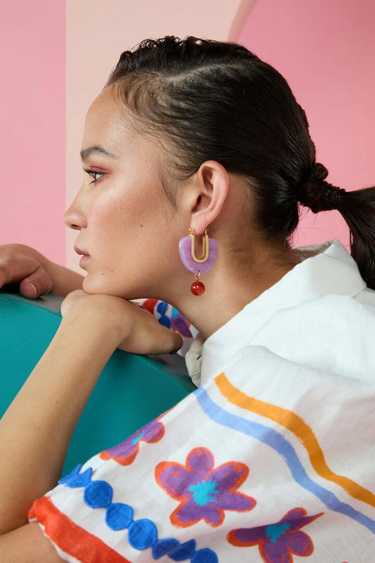 Image of Earrings. Productname: Dancing Play Earring in Multi colour by brand - Gorman