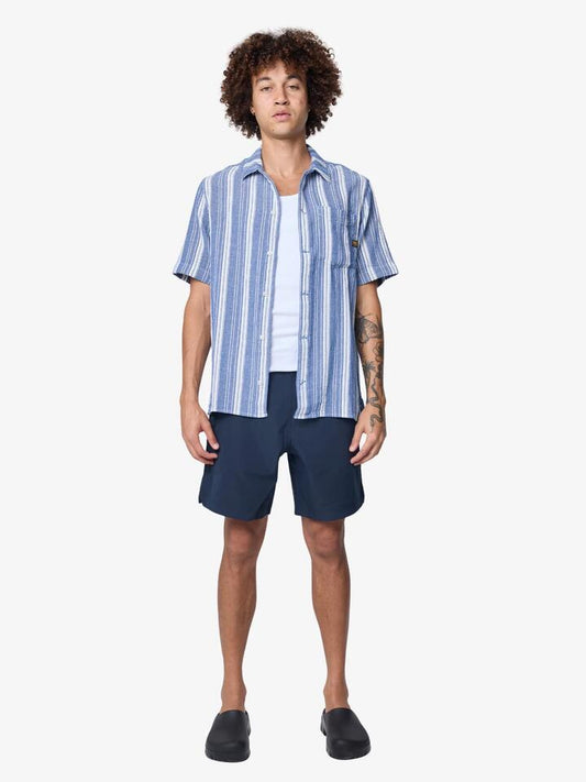 Image of Shirts. Productname: G-Star One Pocket Regular Shirt in Deep Blue Irregular Stripe colour by brand - G-Star