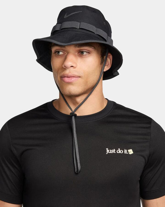 Image of Hats. Product name - Nike Mens Apex Dri-Fit Boonie Hat Black/Anthracite/Ant in Black/Anthracite/Ant colour by brand - Nike