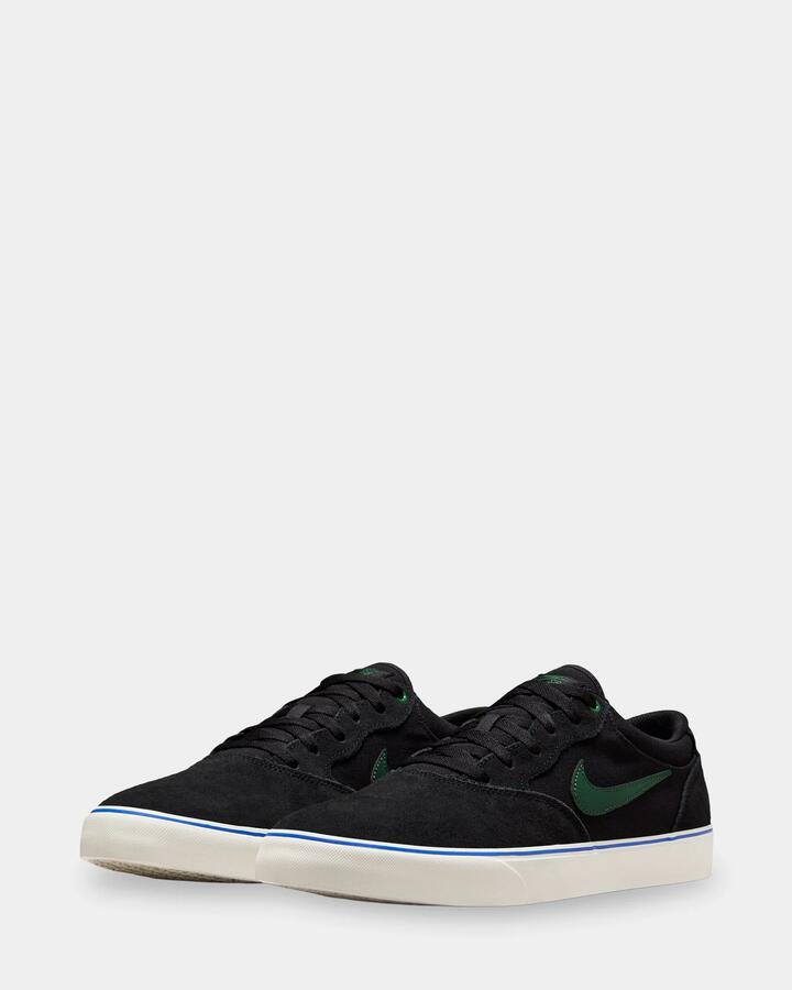 Image of Shoes. Product name - Nike Sb Chron 2 Skate Shoes Black/Fir-Sail-Racer in Black/Fir-Sail-Racer colour by brand - Nike