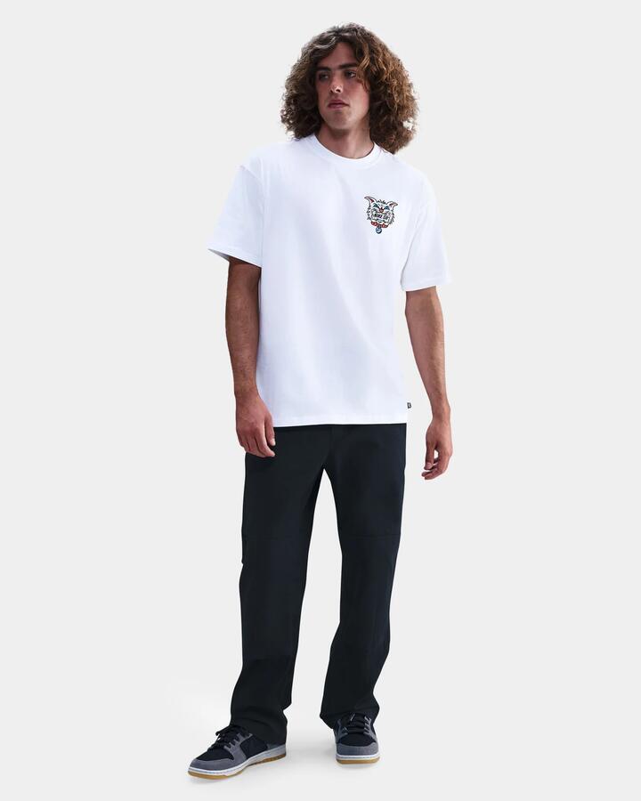 Image of T-Shirts. Product name - Nike Mens Sb Max90 Skate T-Shirt White in White colour by brand - Nike