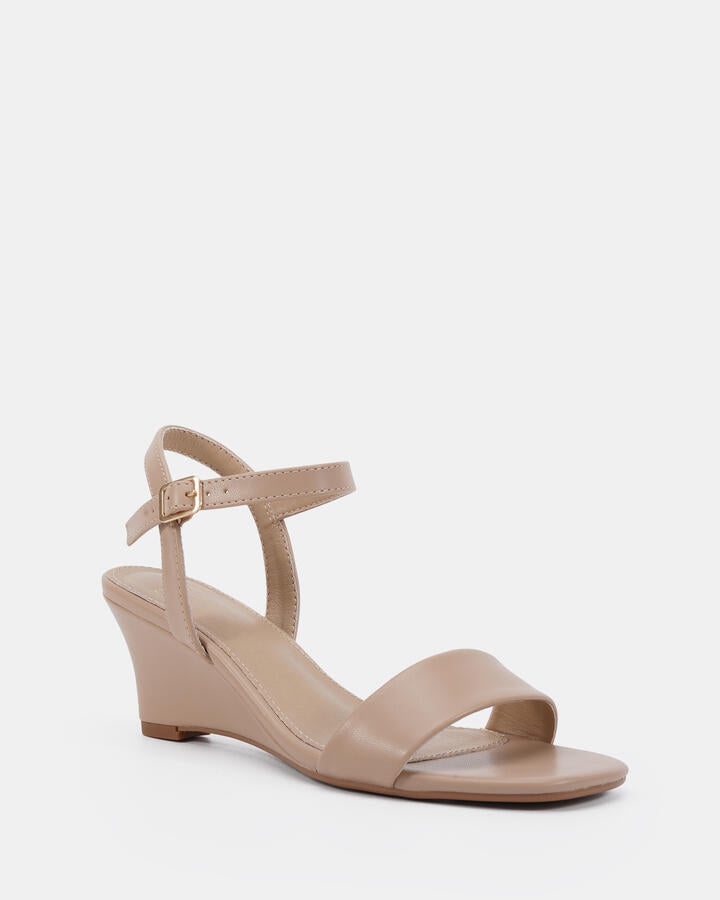 Image of Boots. Productname: Beulah Neutral Vegan Wedges in Neutral colour by brand - Novo