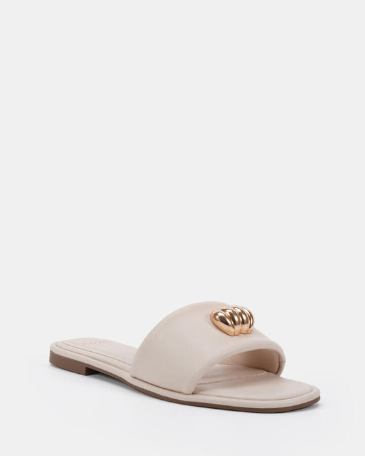 Image of Sandals. Productname: Sultan: Cream - Women's Thongs in Neutral colour by brand - Novo