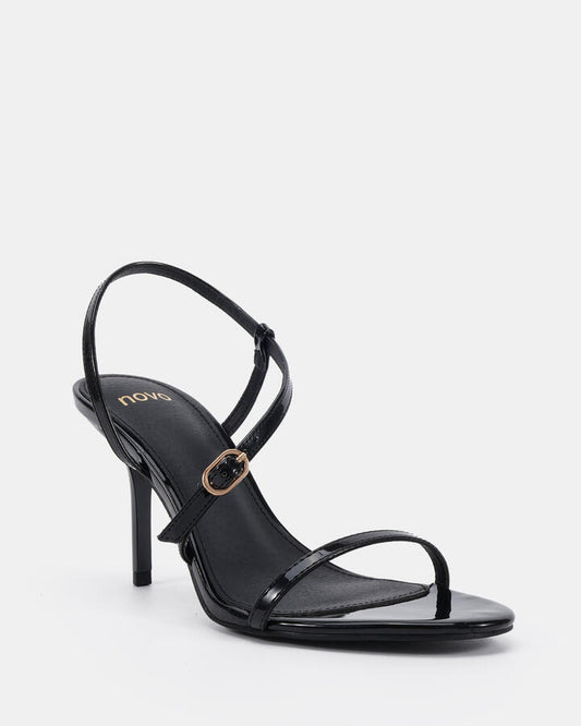 Image of Heels. Productname: Maliyah: Black - Women's Strappy - High Heel in Black colour by brand - Novo