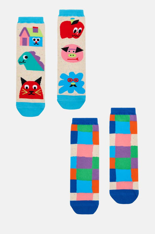 Image of Socks. Productname: Birthday Kids Sock Pack in Multi colour by brand - Gorman