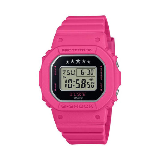 Image of Watches. Productname: Casio G Shock Ladies ITZY Fuchsia Pink Watch GMD-S5610IT-4A in Watch colour by brand - Casio G Shock