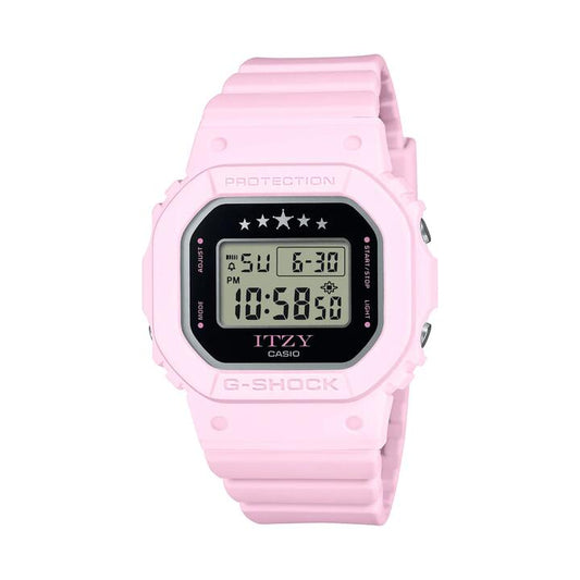 Image of Watches. Productname: Casio G Shock Ladies ITZY Light Pink Watch GMD-S5610IT-4B in Watch colour by brand - Casio G Shock