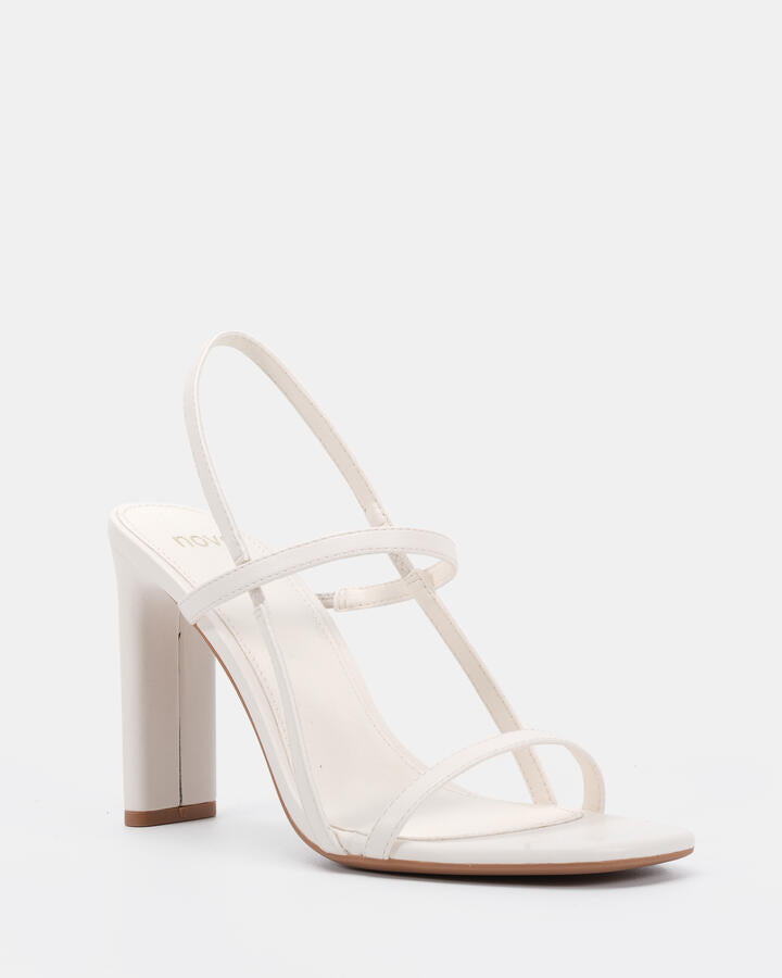 Image of Heels. Productname: Mckinley: White - Women's Strappy - High Heel in Multi colour by brand - Novo
