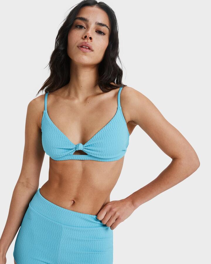 Image of Swimwear. Product name - Roxy Womens Lagos Bikini Top Coastal Shade in Coastal Shade colour by brand - Roxy