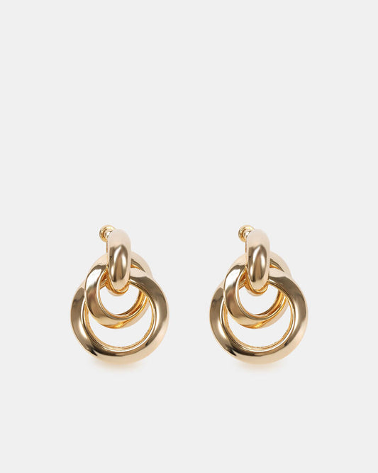 Image of Earrings. Productname: Earring - Daniela: Gold - Women's Earrings in Metallic colour by brand - Novo