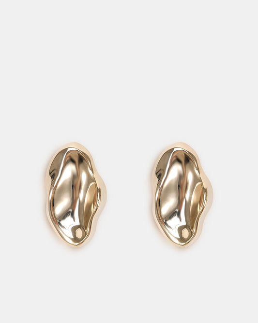 Image of Earrings. Product name - Earring Manon Metallic in Metallic colour by brand - Novo