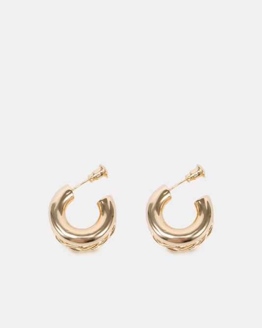 Image of Earrings. Productname: Earring - Megan Metallic Vegan in Metallic colour by brand - Novo