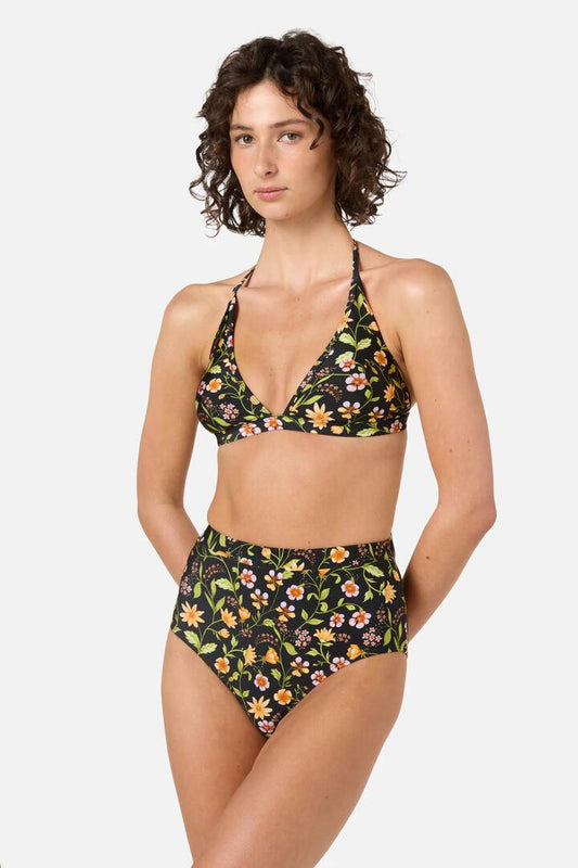 Image of Swimwear. Productname: Alyssa Tri Bikini Top in Black colour by brand - Princess Highway