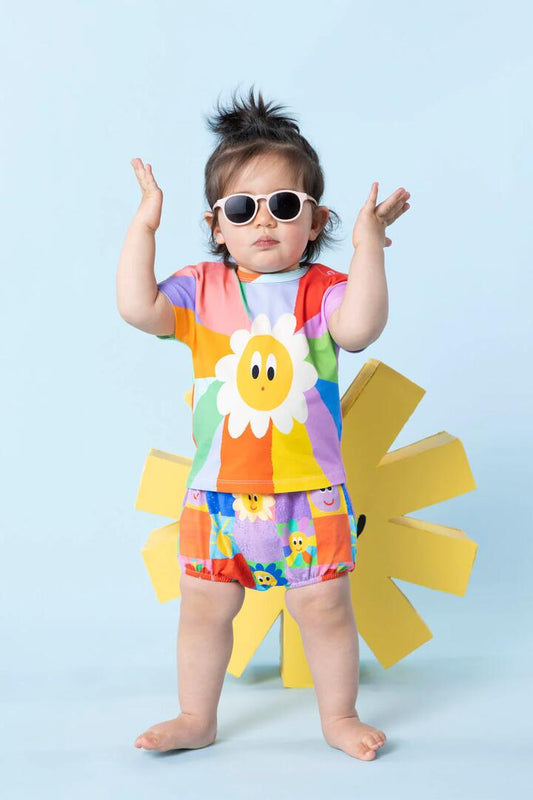 Image of a model wearing Tops. Productname: Sunny Baby Ss Tee in Multi colour by brand - Gorman