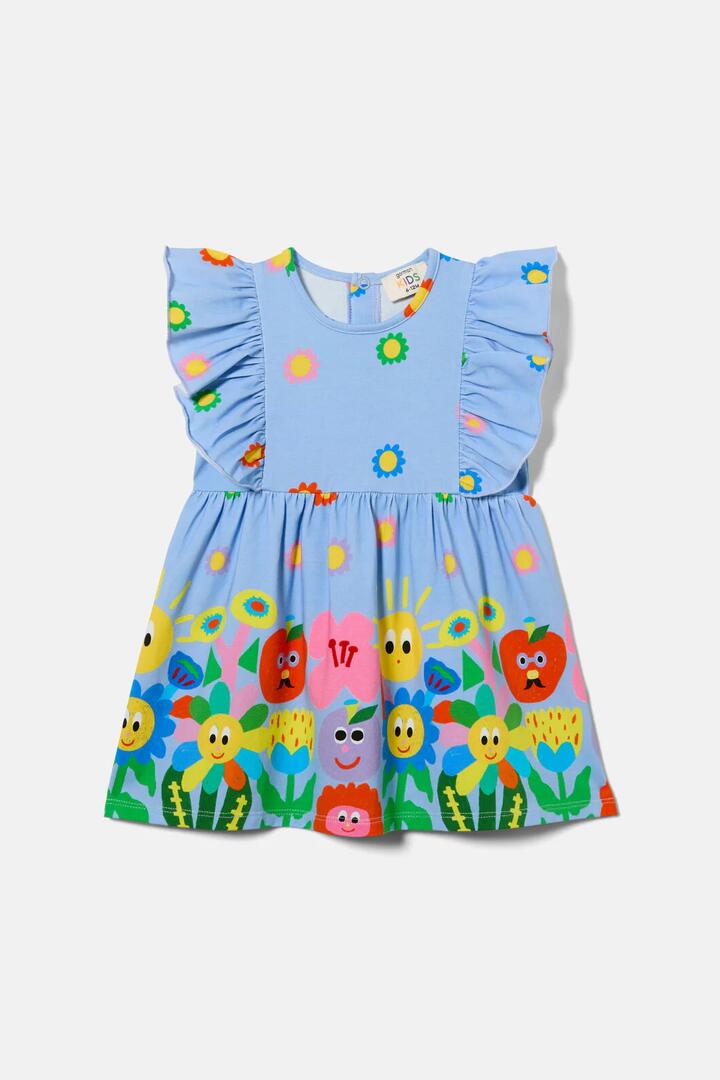 Image of Dresses. Product name - Sunny Border Baby Dress in Lilac colour by brand - Gorman