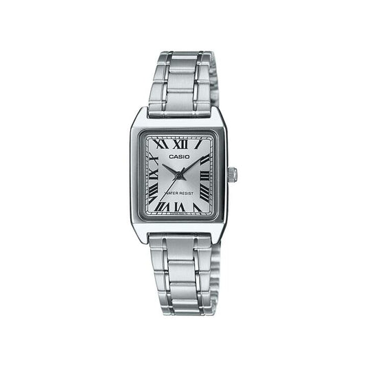 Image of Watches. Productname: Casio Ladies Vintage Silver Watch LTPV007D-7B in Watch colour by brand - Casio