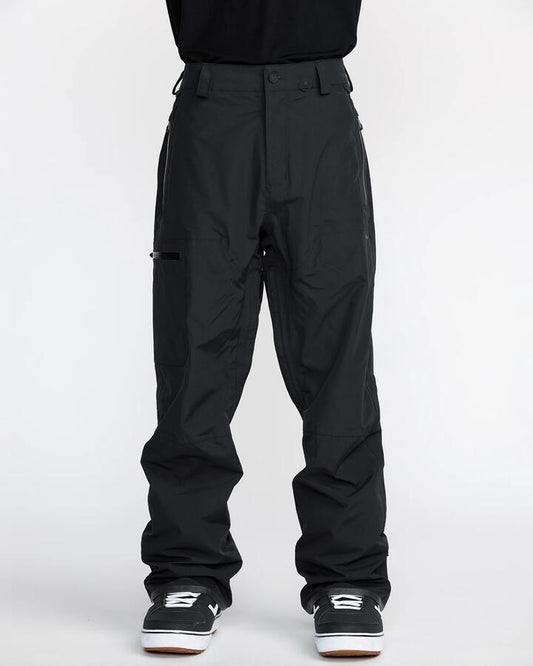 Image of a model wearing Pants. Productname: Volcom Mens L Gore-Tex Pant Black - in Black colour by brand - Volcom