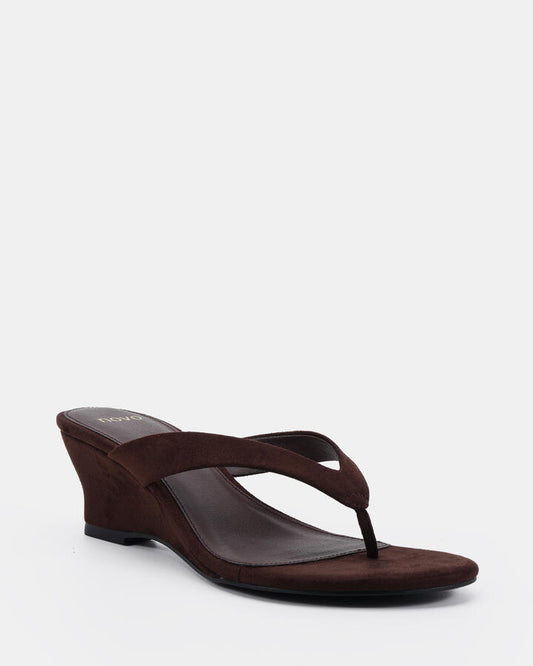 Image of Heels. Productname: Zepher: Espresso Suede - Women's High Fashion in Espresso Suede colour by brand - Novo