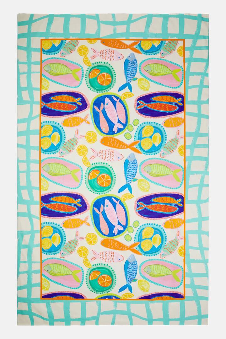 Image of Kitchen & Dining. Productname: Alfresco Tablecloth in Print colour by brand - Gorman