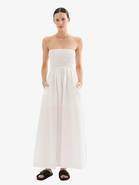 Image of Dresses. Productname: Nude Lucy Zuri Maxi Dress in White colour by brand - Nude Lucy