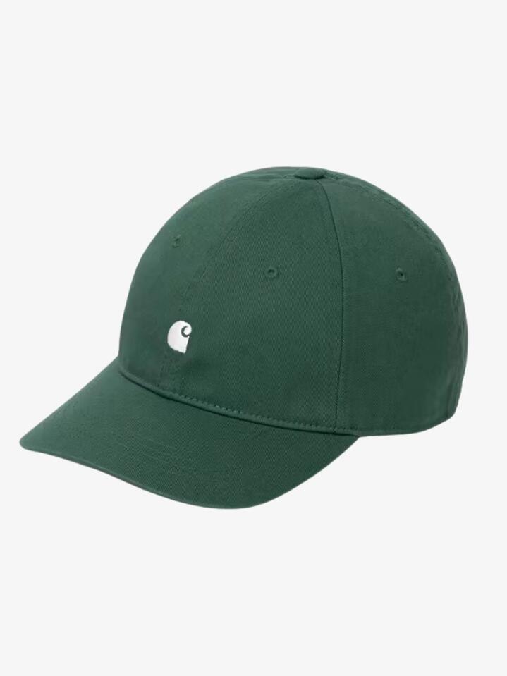 Image of Hats. Productname: Carhartt Wip Madison Logo Cap ONE SIZE Dark Fir / Wax in Dark Fir / Wax colour by brand - Carhartt Wip
