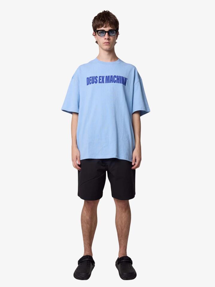 Image of Sneakers. Productname: Deus Home Run Derby Tee in Powder Blue colour by brand - Deus