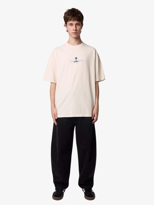 Image of T-Shirts. Productname: Thrills Natural Escape Box Fit Oversize Tee in Vintage White colour by brand - Thrills