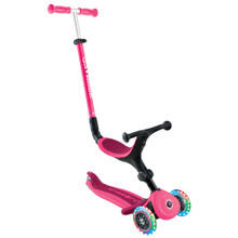 Image of Toys. Product name - Globber GO UP ACTIVE with Lights Fuchsia/ Dark Pink in colour by brand - Toymate