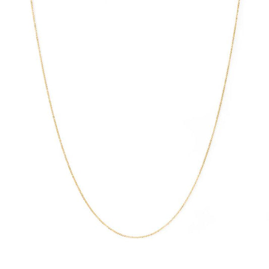 Image of Jewelry. Productname: 45cm Diamond Cut Singapore Chain in 9kt Yellow Gold in Gold colour by brand - Bevilles