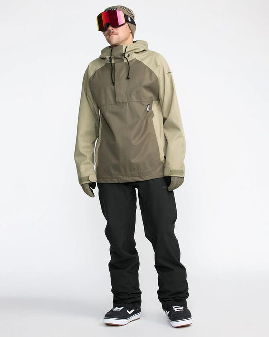 Image of a model wearing Pants. Productname: Volcom Mens Freakin Snow Chino Pants Black - in Black colour by brand - Volcom