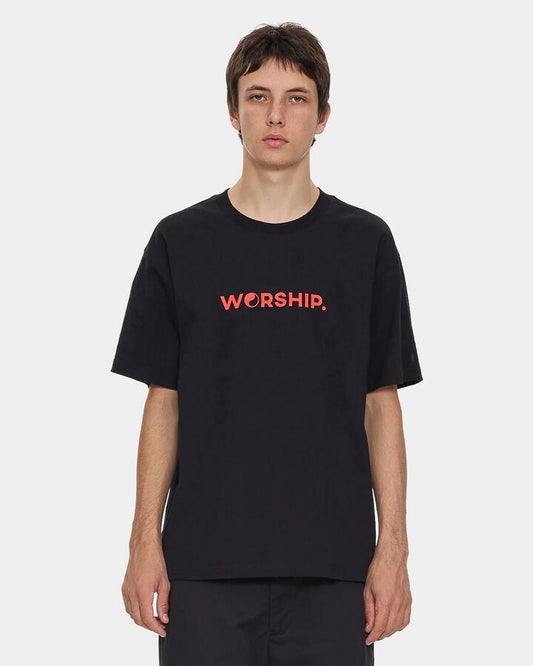 Image of T-Shirts. Product name - Worship Mens Core T-Shirt Black in Black colour by brand - Worship