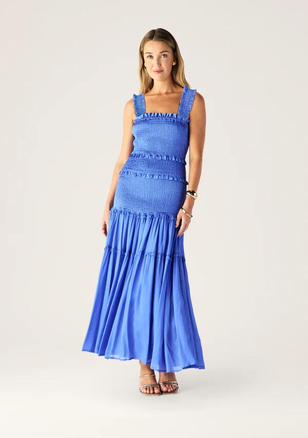 Image of Dresses. Productname: Amalfi Maxi Dress in Cobalt Blue colour by brand - MOS The Label